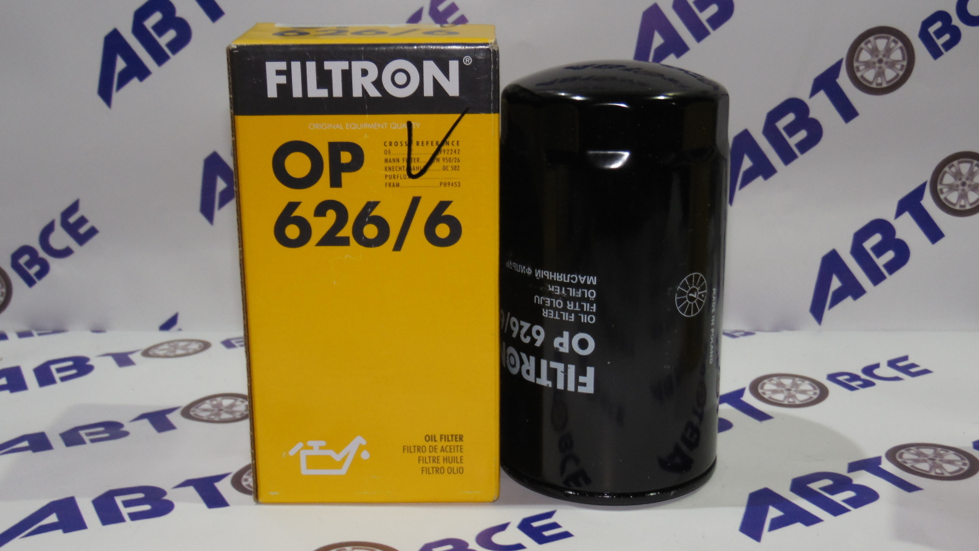 Фильтр масла OP6266 FILTRON